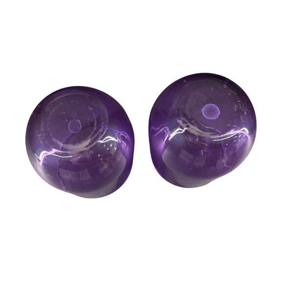 Set Of 2 Purple Glass Tumblers - Picture 4 of 7